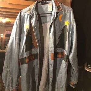 Christmas jean jacket